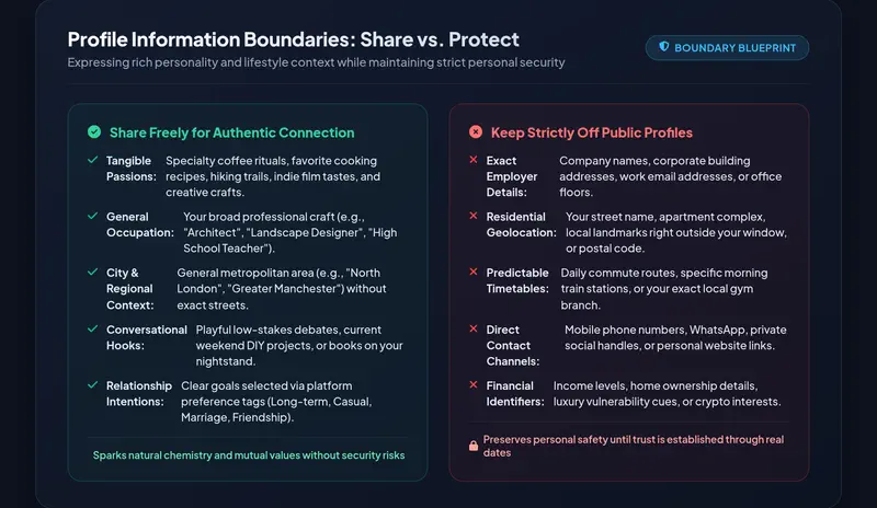 Profile Information Boundaries: What to Share Freely for Authentic Connection versus What to Keep Strictly Private for Personal Safety
